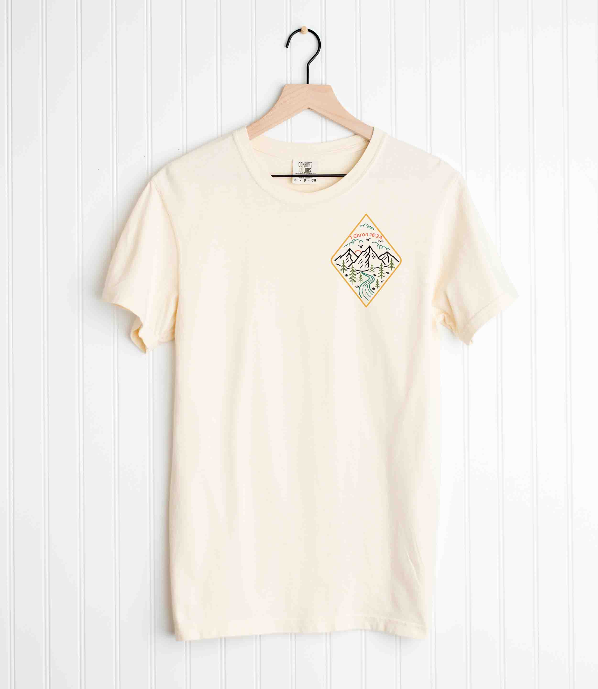 ALMA-TSHIRT - IVORY COBOLT SHELL