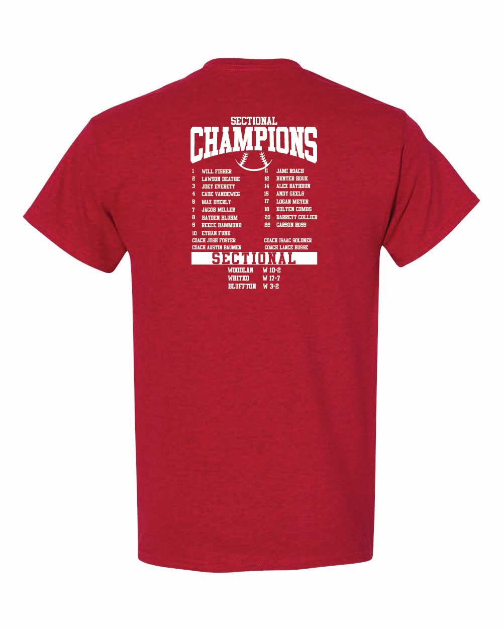 AC Baseball Sectional Champs t-shirt ADULT