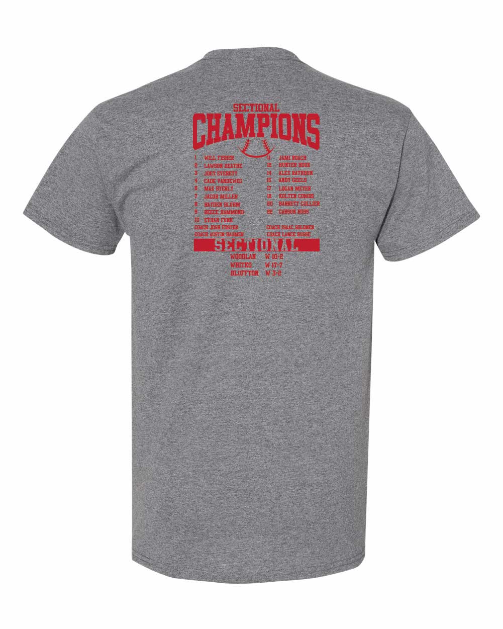 AC Baseball Sectional Champs t-shirt YOUTH