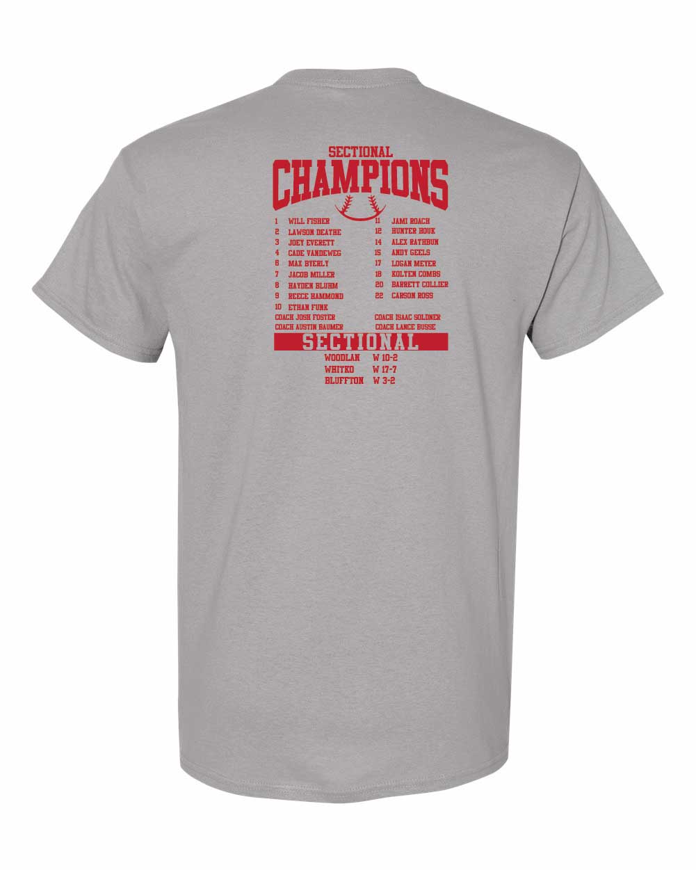 AC Baseball Sectional Champs t-shirt ADULT