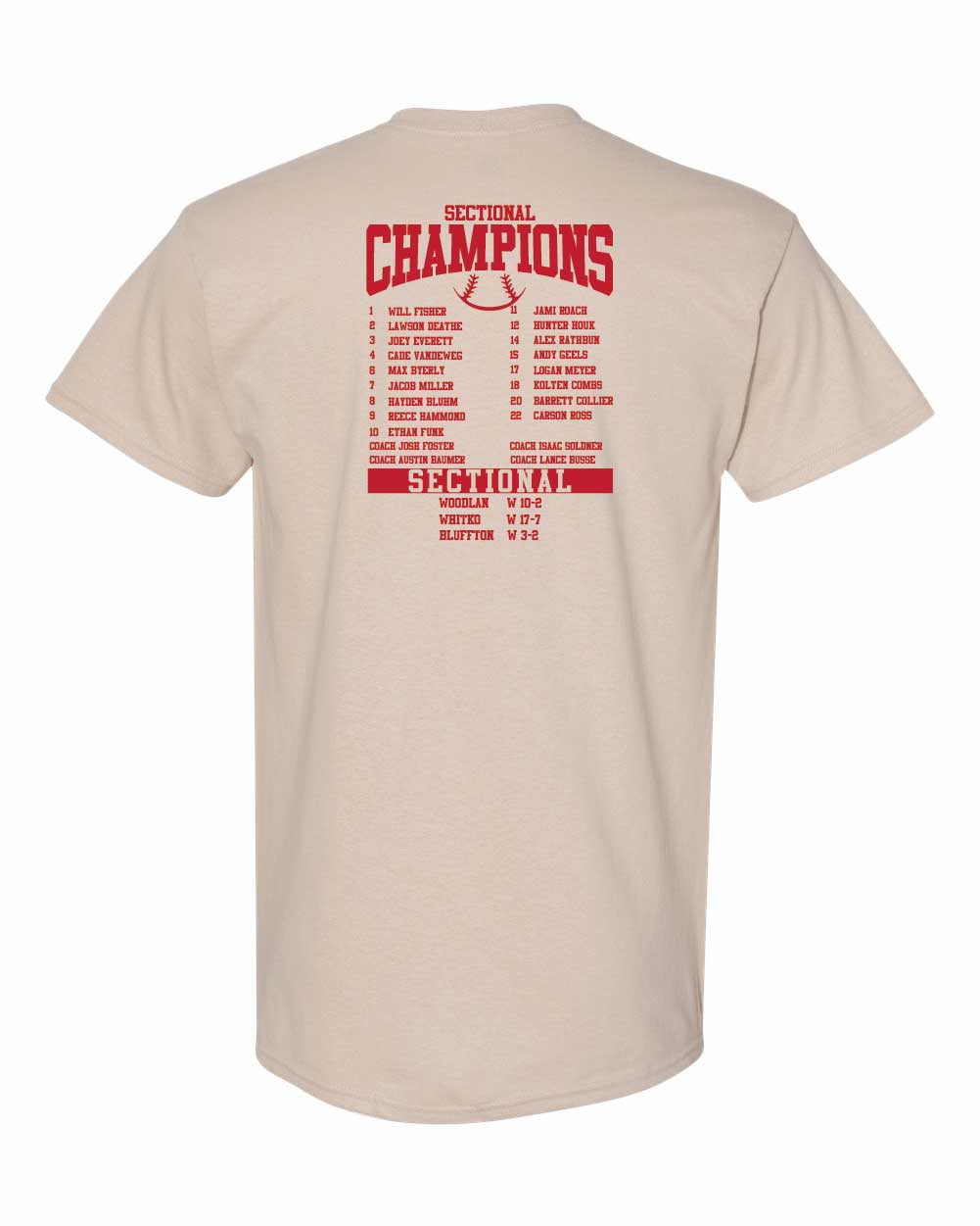 AC Baseball Sectional Champs t-shirt YOUTH