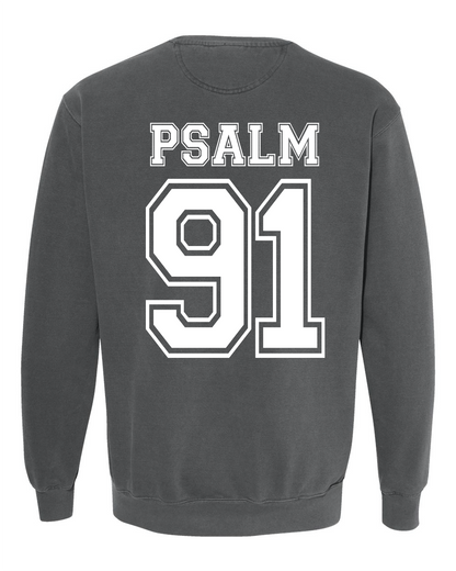Adult Psalm 91 Comfort Colors Crewneck