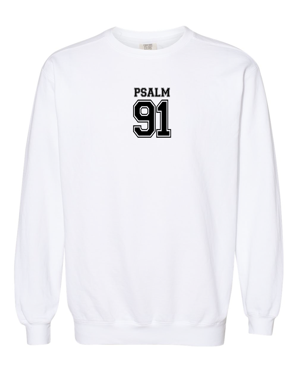 Adult Psalm 91 Comfort Colors Crewneck