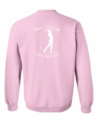 Girls Golf Gildan Crewneck "Swing Like a Girl"