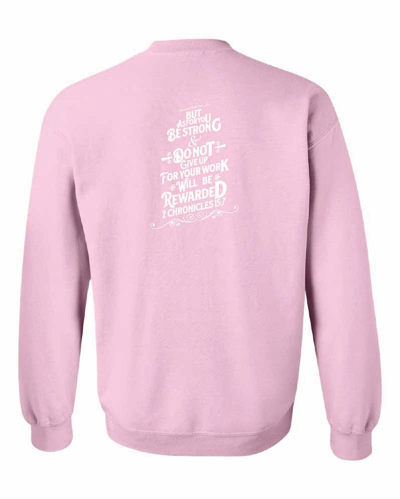 Girls Golf Gildan Crewneck "2 Chronicles 15:7"