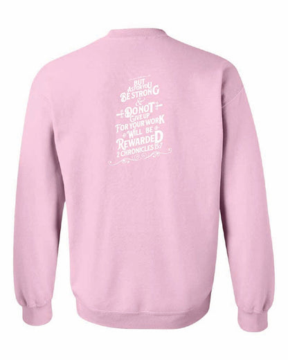 Girls Golf Gildan Crewneck "2 Chronicles 15:7"