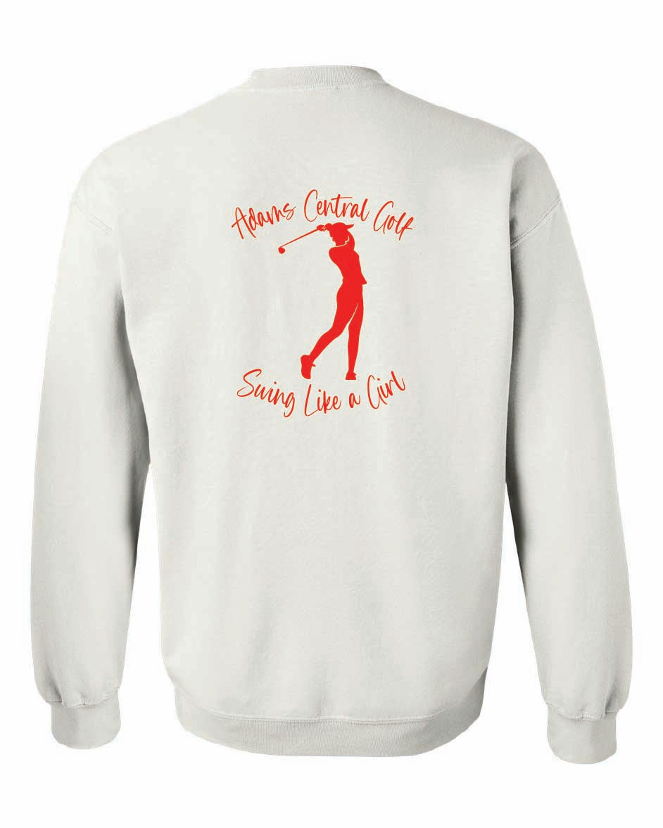 Girls Golf Gildan Crewneck "Swing Like a Girl"