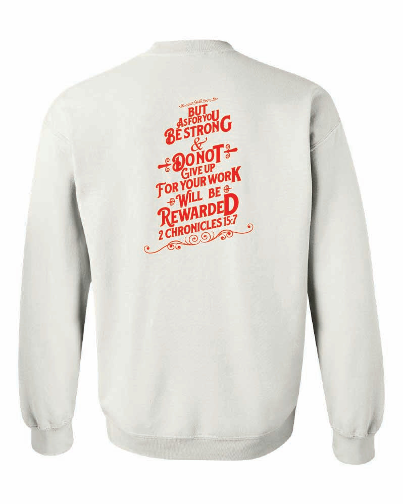 Girls Golf Gildan Crewneck "2 Chronicles 15:7"