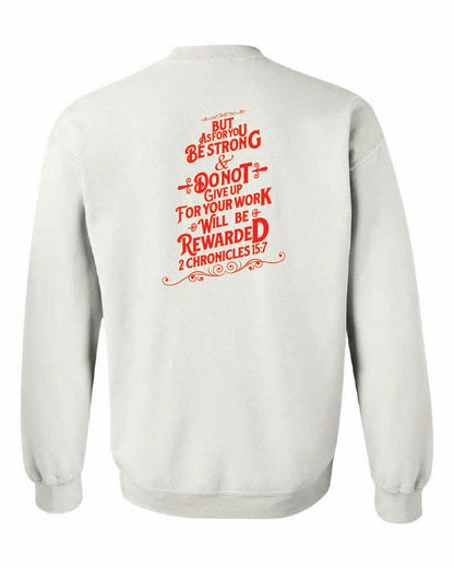 Girls Golf Gildan Crewneck "2 Chronicles 15:7"