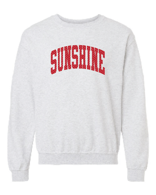 Sunshine Polka Dot Gildan Crewneck