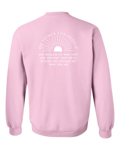 Sunshine 'Do things for people' Gildan Crewneck