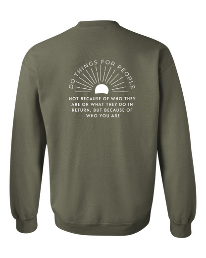 Sunshine 'Do things for people' Gildan Crewneck