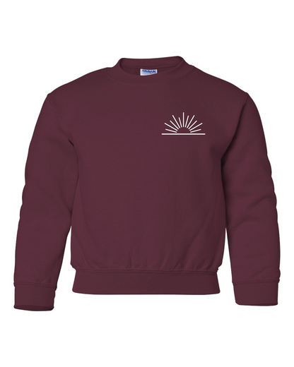 Mom Life Youth Gildan Crewnecks