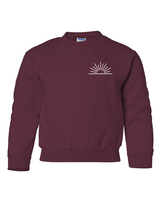 Mom Life Youth Gildan Crewnecks