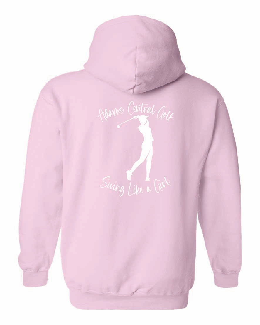 Girls Golf Gildan Hoodie "Swing Like a Girl"