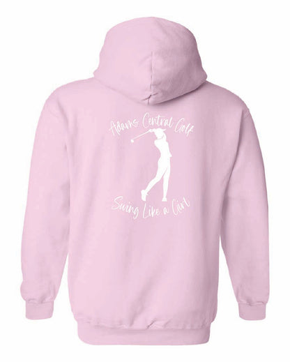 Girls Golf Gildan Hoodie "Swing Like a Girl"