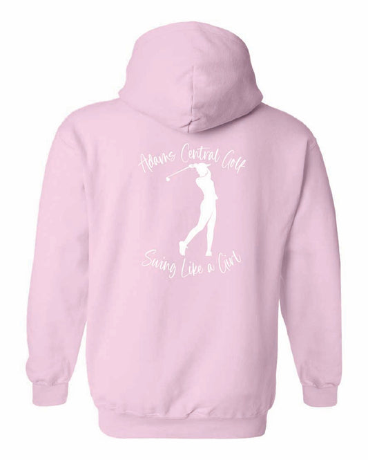 Girls Golf Gildan Hoodie "Swing Like a Girl"