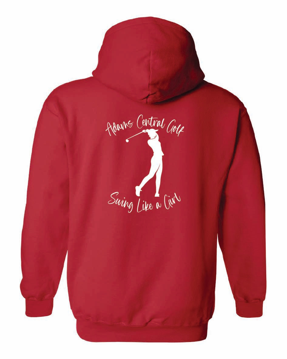 Girls Golf Gildan Hoodie "Swing Like a Girl"