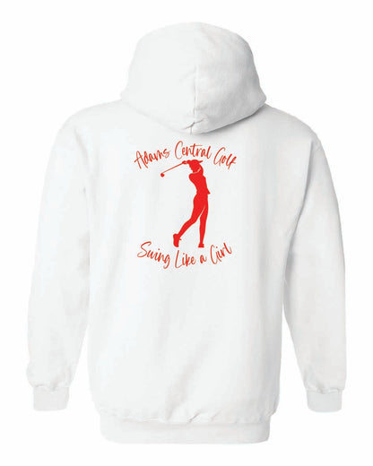 Girls Golf Gildan Hoodie "Swing Like a Girl"