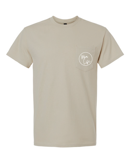Mom Life Adult Gildan Pocket T-Shirt