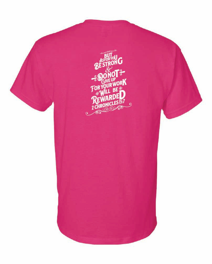 Girls Golf Gildan t-shirt "2 Chronicles 15:7"