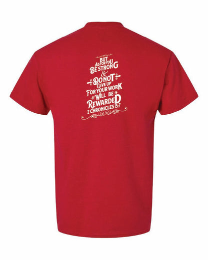 Girls Golf Gildan t-shirt "2 Chronicles 15:7"