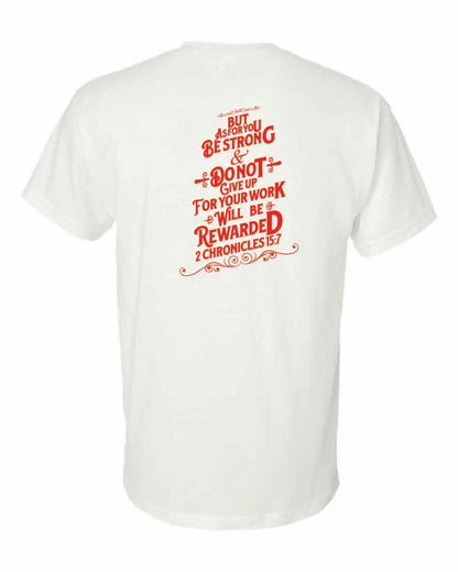 Girls Golf Gildan t-shirt "2 Chronicles 15:7"