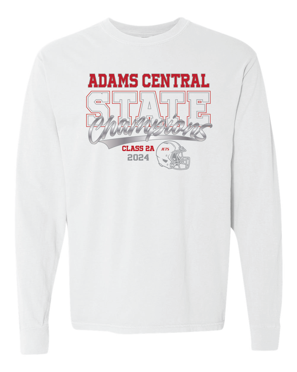 AC Football End of Season Long-sleeved T-Shirt Comfort Colors Adult