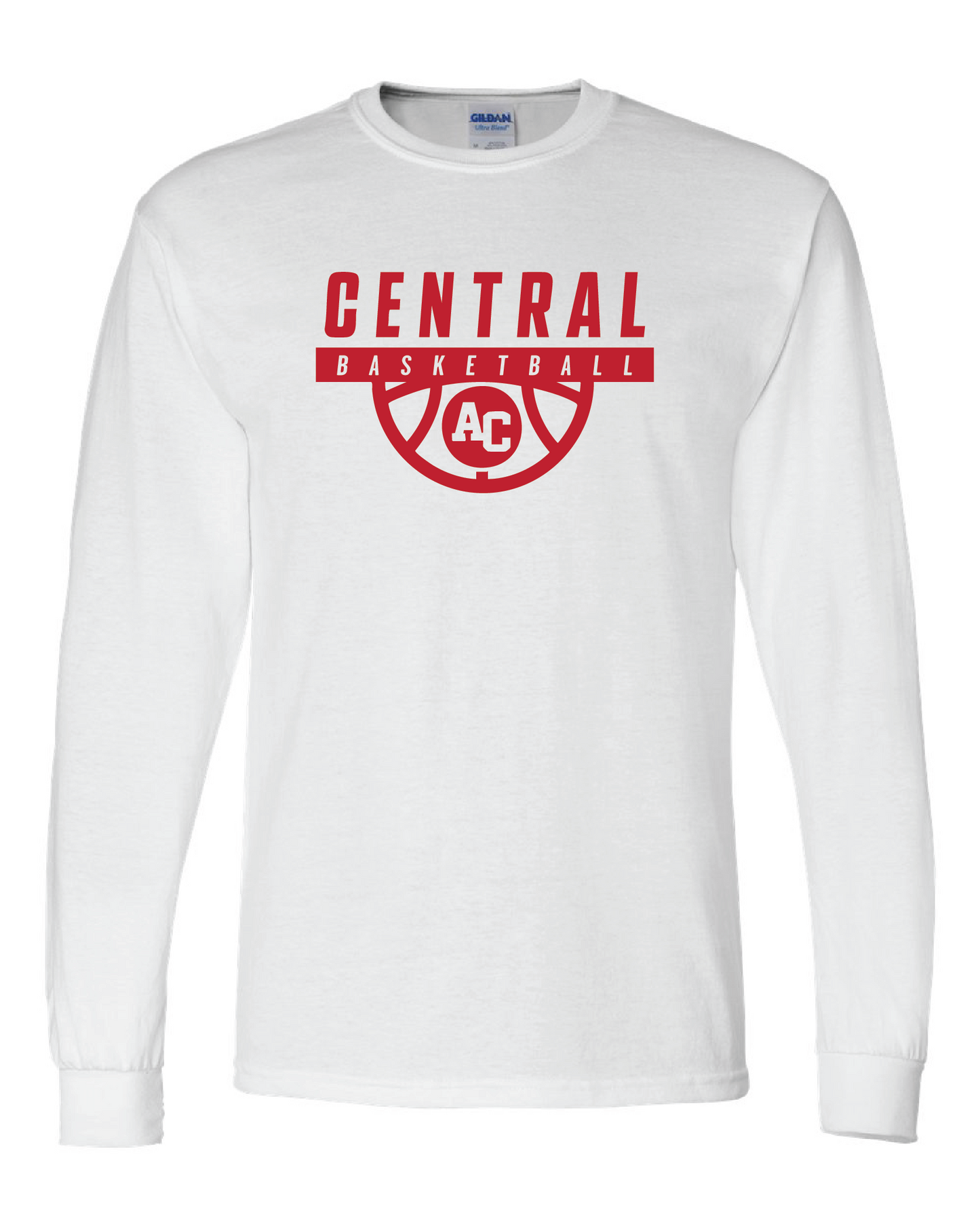 Adult Gildan Basketball Long Sleeve t-shirt
