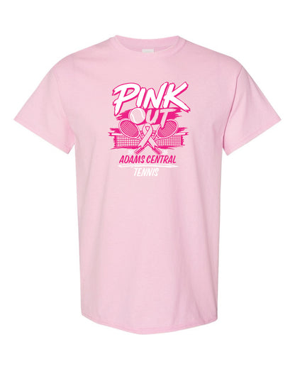 Tennis PINK OUT Adult Gildan T-shirt