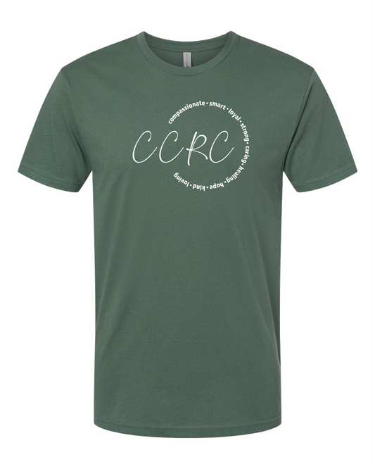 CCRC Compassionate, Smart, etc Adult T-shirt