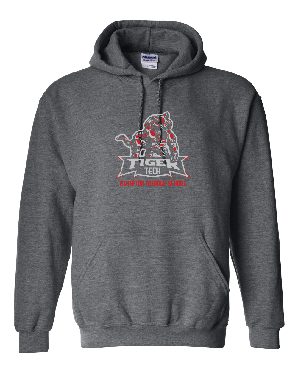 Bluffton Tiger Tech Gildan Hoodie