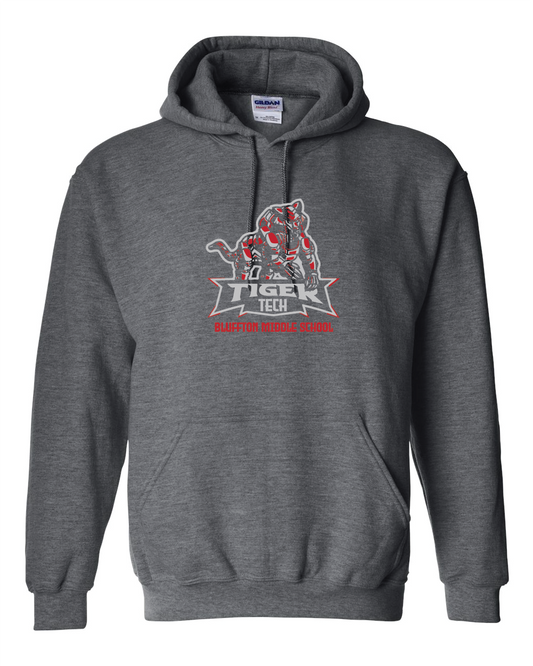 Bluffton Tiger Tech Gildan Hoodie