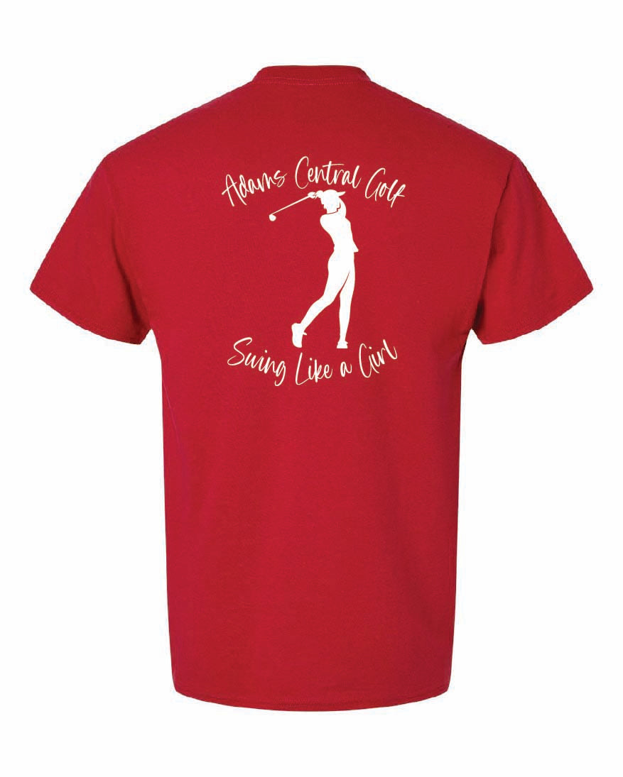Girls Golf Gildan t-shirt "Swing Like a Girl"