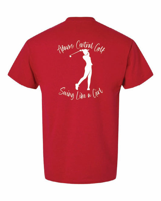 Girls Golf Gildan t-shirt "Swing Like a Girl"