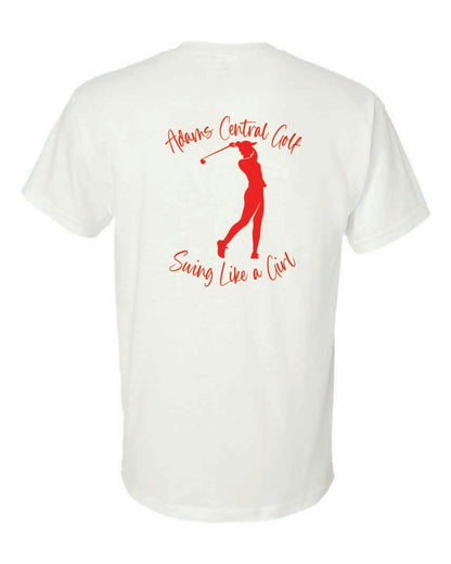 Girls Golf Gildan t-shirt "Swing Like a Girl"