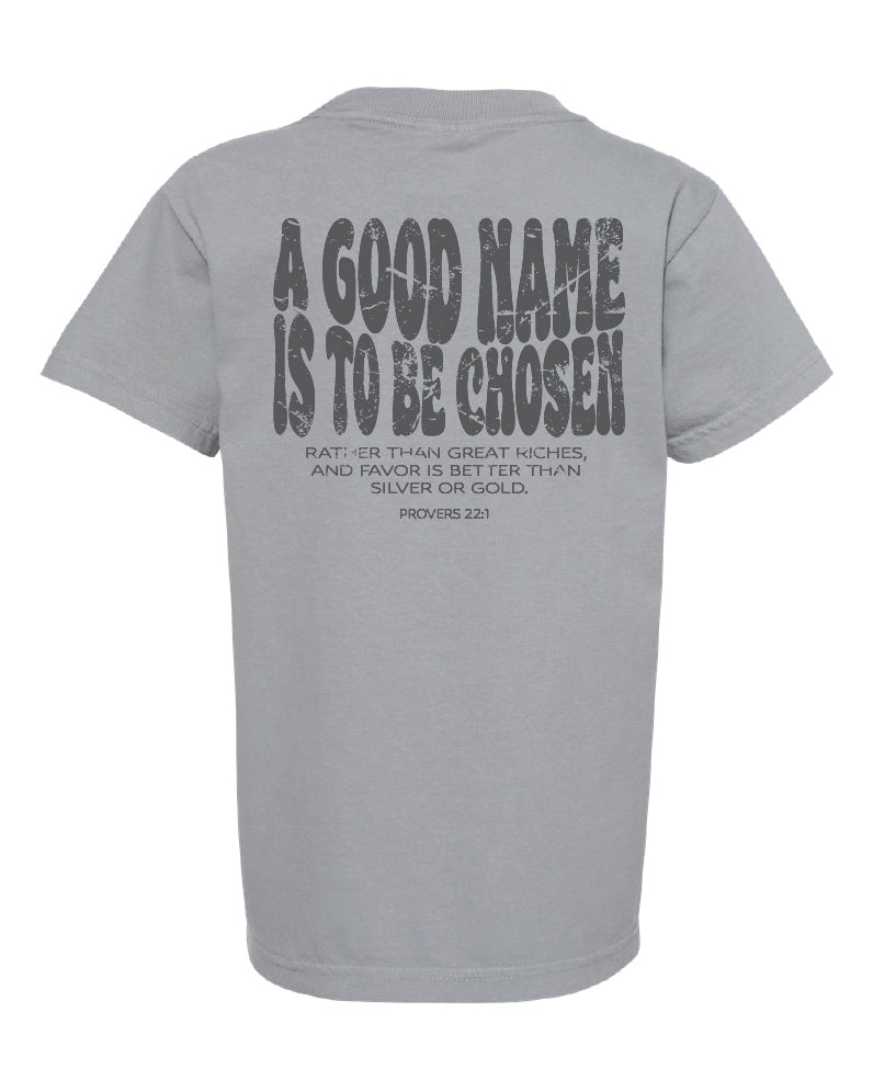 Youth Comfort Colors "A good name" t-shirt
