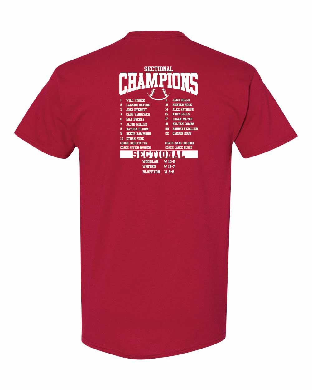 AC Baseball Sectional Champs t-shirt YOUTH