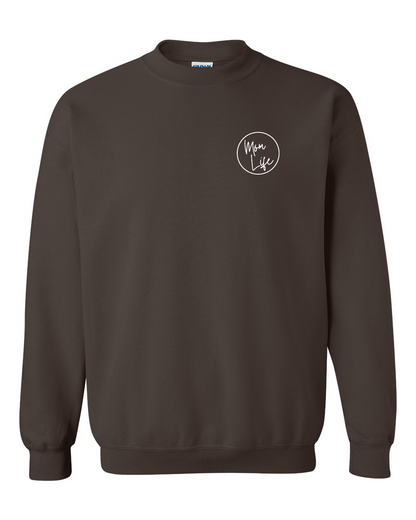 Adult Mom Life Gildan Crewneck