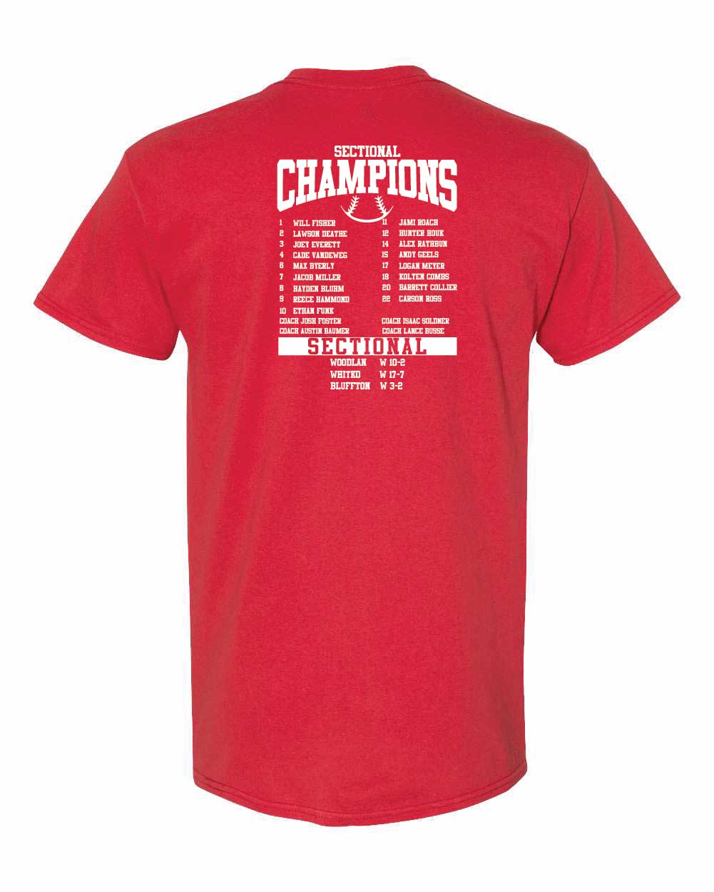 AC Baseball Sectional Champs t-shirt YOUTH