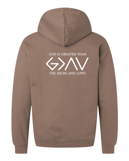Adult Gildan Softstyle 'God is Greater' Hoodie