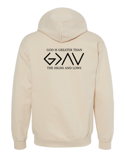 Adult Gildan Softstyle 'God is Greater' Hoodie