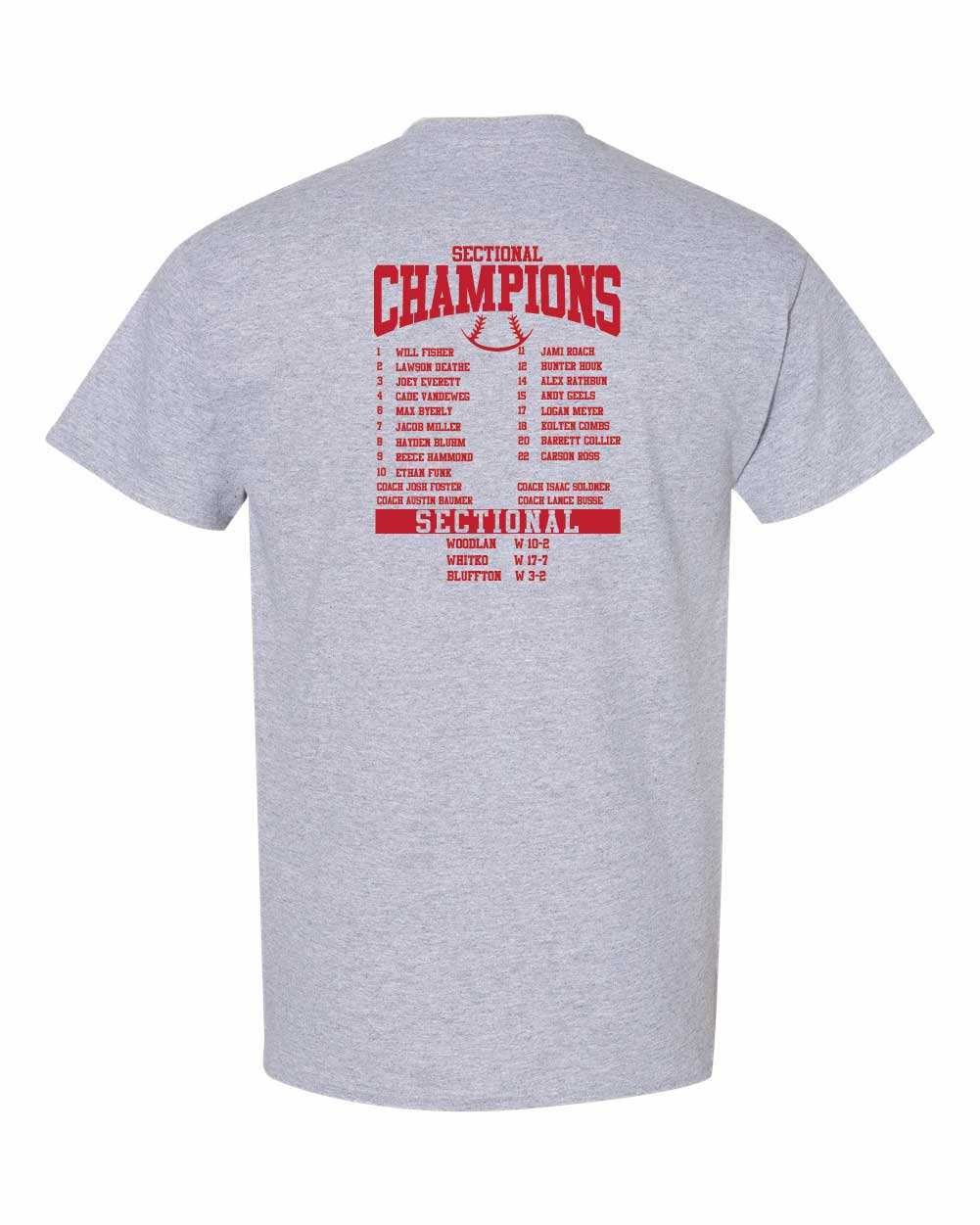 AC Baseball Sectional Champs t-shirt YOUTH